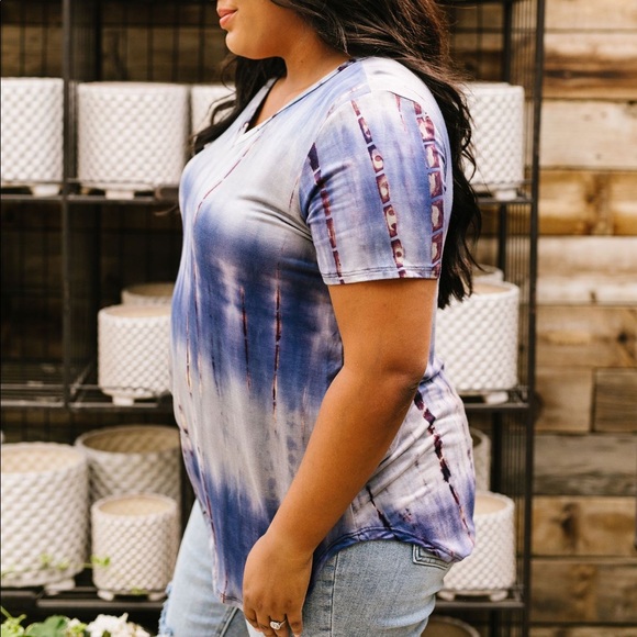 Bamboo Blues Tie Dye Top - Picture 6 of 12